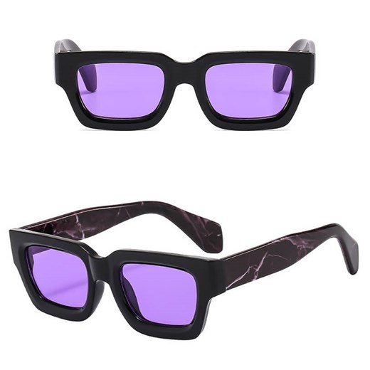 Okulary przeciwsłoneczne z filtrem UV400 STL21D marmurowe + akcesoria ze sklepu Stylion w kategorii Okulary przeciwsłoneczne damskie - zdjęcie 185965288