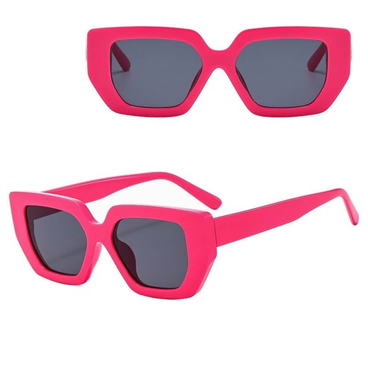 Okulary przeciwsłoneczne z filtrem UV400 STL23E różowe + akcesoria ze sklepu Stylion w kategorii Okulary przeciwsłoneczne damskie - zdjęcie 185965297