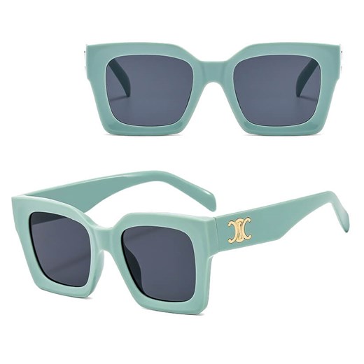 Okulary przeciwsłoneczne z filtrem UV400 STL24D miętowe + akcesoria - id: 8552 - marki Stylion - 185965315 Okulary przeciwsłoneczne z filtrem UV400 STL24D miętowe + akcesoria ze sklepu Stylion w kategorii Okulary przeciwsłoneczne damskie - zdjęcie 185965315