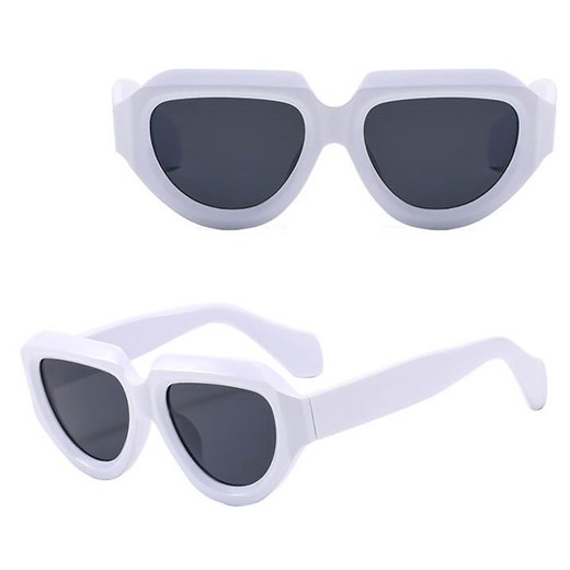 Okulary przeciwsłoneczne z filtrem UV400 STL26B białe + akcesoria - id: 8564 - marki Stylion - 185965328 Okulary przeciwsłoneczne z filtrem UV400 STL26B białe + akcesoria ze sklepu Stylion w kategorii Okulary przeciwsłoneczne damskie - zdjęcie 185965328