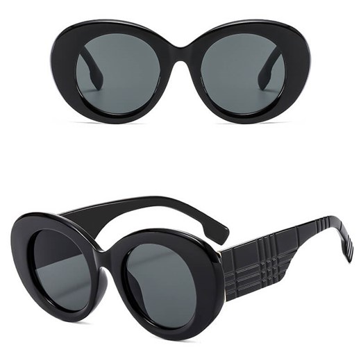 Okulary przeciwsłoneczne z filtrem UV400 STL32 czarne + akcesoria ze sklepu Stylion w kategorii Okulary przeciwsłoneczne damskie - zdjęcie 185965336
