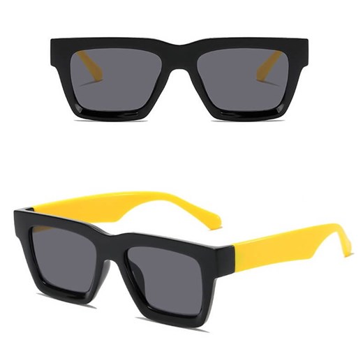Okulary przeciwsłoneczne z filtrem UV400 STL39A Czarny/Żółty + akcesoria ze sklepu Stylion w kategorii Okulary przeciwsłoneczne damskie - zdjęcie 185965368