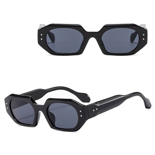 Okulary przeciwsłoneczne z filtrem UV400 STL29 czarne + akcesoria ze sklepu Stylion w kategorii Okulary przeciwsłoneczne damskie - zdjęcie 185965426