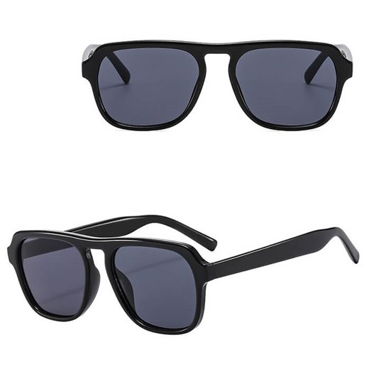 Okulary przeciwsłoneczne z filtrem UV400 pilotki STL38 czarne + akcesoria ze sklepu Stylion w kategorii Okulary przeciwsłoneczne damskie - zdjęcie 185965427