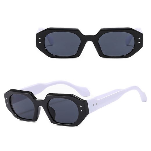 Okulary przeciwsłoneczne z filtrem UV400 STL29A czarno - białe + akcesoria ze sklepu Stylion w kategorii Okulary przeciwsłoneczne damskie - zdjęcie 185965429