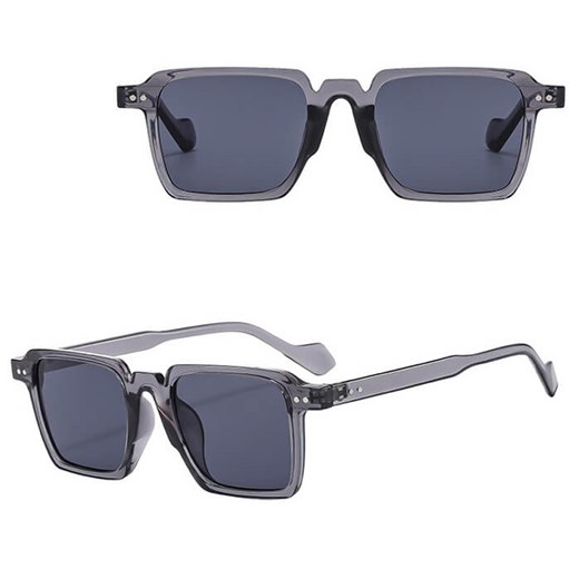 Okulary przeciwsłoneczne z filtrem UV400 STL37A szare transparentne + akcesoria ze sklepu Stylion w kategorii Okulary przeciwsłoneczne męskie - zdjęcie 185965439