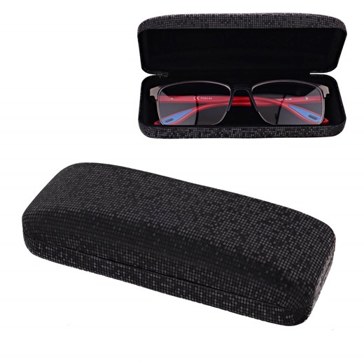 Mieniące się etui na okulary ET-119 czarne ze sklepu Stylion w kategorii Etui - zdjęcie 185965546