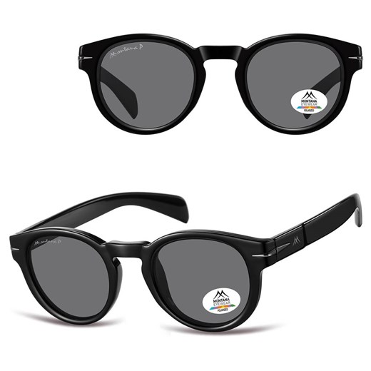 Czarne lenonki okulary przeciwsłoneczne z polaryzacją MP188 ze sklepu Stylion w kategorii Okulary przeciwsłoneczne damskie - zdjęcie 185965715
