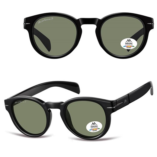 Czarne lenonki okulary przeciwsłoneczne z polaryzacją MP188A ze sklepu Stylion w kategorii Okulary przeciwsłoneczne damskie - zdjęcie 185965717