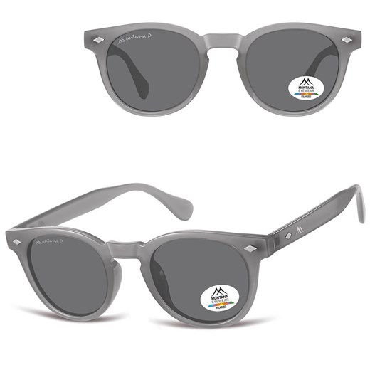 Szare lenonki okulary przeciwsłoneczne z polaryzacją MP191C ze sklepu Stylion w kategorii Okulary przeciwsłoneczne męskie - zdjęcie 185965737