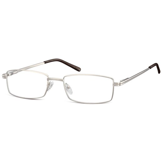 Oprawki korekcyjne zerówki okulary prostokątne metalowe 510D srebrne ze sklepu Stylion w kategorii Oprawki do okularów damskie - zdjęcie 185965998