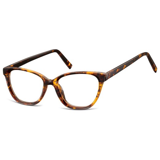 Damskie okulary acetatowe oprawki korekcyjne zerówki kocie AC394A ciemna panterka ze sklepu Stylion w kategorii Oprawki do okularów damskie - zdjęcie 185966089