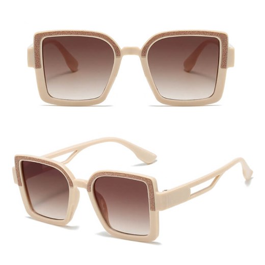 Okulary przeciwsłoneczne dla dziewczynki STKD-01B kremowe - id: 9444 - marki Stylion - 185966145 Okulary przeciwsłoneczne dla dziewczynki STKD-01B kremowe ze sklepu Stylion w kategorii Okulary przeciwsłoneczne dziecięce - zdjęcie 185966145