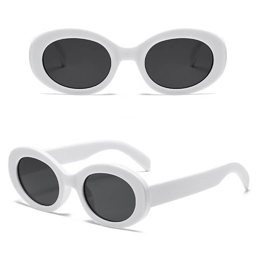 Okulary przeciwsłoneczne dla dziewczynki owalne STKD-02C białe ze sklepu Stylion w kategorii Okulary zerówki męskie - zdjęcie 185966178