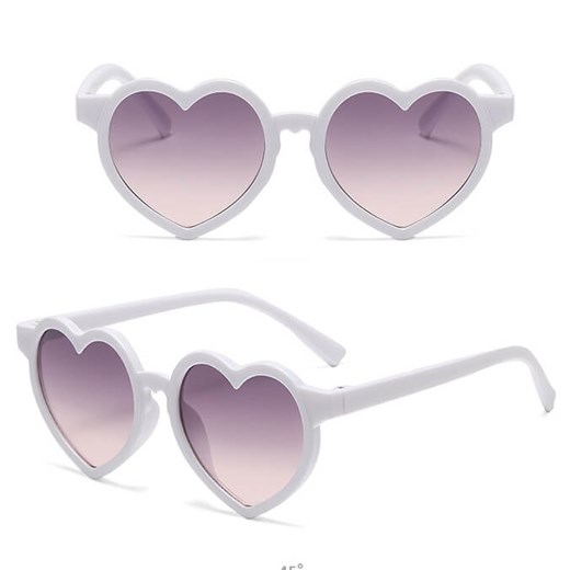 Okulary przeciwsłoneczne dla dziewczynki Serce STKD-03C białe - id: 9483 - marki Stylion - 185966188 Okulary przeciwsłoneczne dla dziewczynki Serce STKD-03C białe ze sklepu Stylion w kategorii Okulary przeciwsłoneczne dziecięce - zdjęcie 185966188