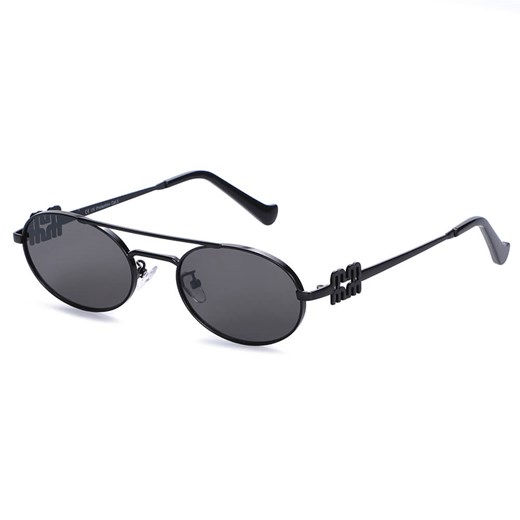 Okulary przeciwsłoneczne owalne UV400 SKK-06B czarny ze sklepu Stylion w kategorii Okulary przeciwsłoneczne damskie - zdjęcie 185966196
