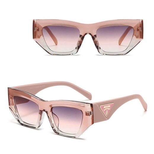 Damskie okulary przeciwsłoneczne z filtrem UV400 - SV104D różowe ze sklepu Stylion w kategorii Okulary przeciwsłoneczne damskie - zdjęcie 185966205