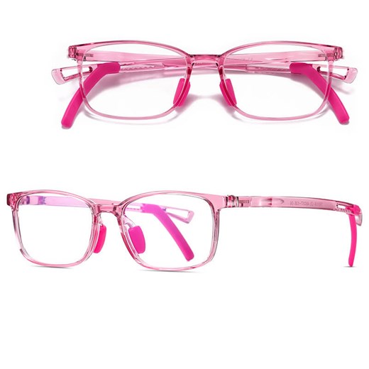 Okulary dla dzieci z uchwytami za uszy zerówki do komputera z filtrem Blue Light 25166D różowy - id: 9549 - marki Stylion - 185966256 Okulary dla dzieci z uchwytami za uszy zerówki do komputera z filtrem Blue Light 25166D różowy ze sklepu Stylion w kategorii Akcesoria dziecięce - zdjęcie 185966256