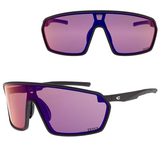 Okulary przeciwsłoneczne sportowe LENS BY ZEISS - GOG E610-2 czarny/fiolet ze sklepu Stylion w kategorii Okulary przeciwsłoneczne damskie - zdjęcie 185966315