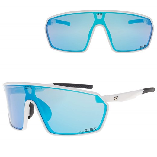 Okulary przeciwsłoneczne sportowe LENS BY ZEISS - GOG E610-3 biały/niebieski ze sklepu Stylion w kategorii Okulary przeciwsłoneczne męskie - zdjęcie 185966316
