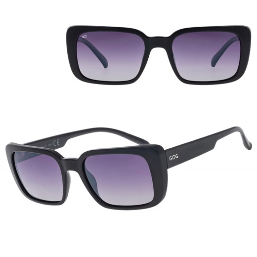 Damskie okulary przeciwsłoneczne polaryzacyjne GOG E727-1P czarne ze sklepu Stylion w kategorii Okulary korekcyjne męskie - zdjęcie 185966327