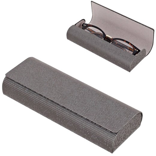 Etui okularowe na magnes ET-124B Szare mieniące - id: 9769 - marki Stylion - 185966445 Etui okularowe na magnes ET-124B Szare mieniące ze sklepu Stylion w kategorii Oprawki do okularów męskich - zdjęcie 185966445