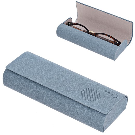 Etui okularowe na magnes ET-123A niebieskie ze sklepu Stylion w kategorii Etui - zdjęcie 185966456