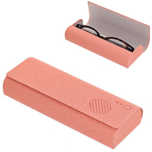 Etui okularowe na magnes ET-123B łososiowy ze sklepu Stylion w kategorii Etui - zdjęcie 185966457