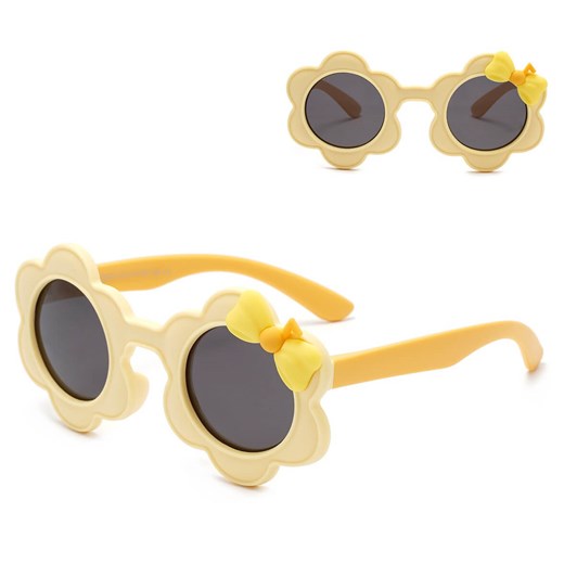 Dziecięce 2-4 lata gumowe okulary przeciwsłoneczne polaryzacyjne POL-JR-55A żółte - id: 9818 - marki Stylion - 185966485 Dziecięce 2-4 lata gumowe okulary przeciwsłoneczne polaryzacyjne POL-JR-55A żółte ze sklepu Stylion w kategorii Okulary przeciwsłoneczne dziecięce - zdjęcie 185966485