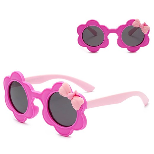 Dziecięce 2-4 lata gumowe okulary przeciwsłoneczne polaryzacyjne POL-JR-55D róż - id: 9821 - marki Stylion - 185966488 Dziecięce 2-4 lata gumowe okulary przeciwsłoneczne polaryzacyjne POL-JR-55D róż ze sklepu Stylion w kategorii Okulary przeciwsłoneczne dziecięce - zdjęcie 185966488
