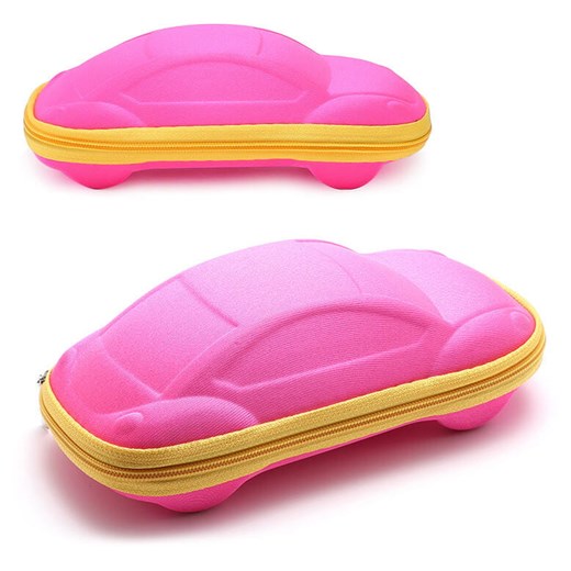Etui na okulary dla dzieci AUTKO na zamek ET-134C róż/żółty ze sklepu Stylion w kategorii Etui - zdjęcie 185966548