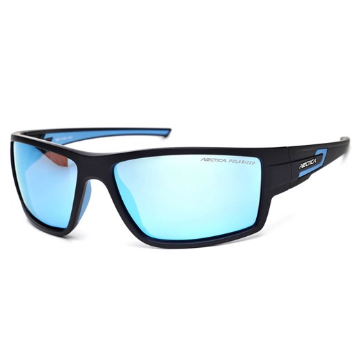 Okulary przeciwsłoneczne polaryzacyjne Arctica S-318A czarne/niebieskie ze sklepu Stylion w kategorii Okulary zerówki męskie - zdjęcie 185966576