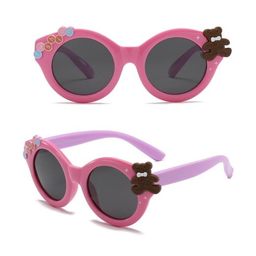 Dziecięce 3-6 lat gumowe okulary przeciwsłoneczne polaryzacyjne POL-JR-68E róż/fiolet - id: 9948 - marki Stylion - 185966606 Dziecięce 3-6 lat gumowe okulary przeciwsłoneczne polaryzacyjne POL-JR-68E róż/fiolet ze sklepu Stylion w kategorii Oprawki do okularów męskich - zdjęcie 185966606