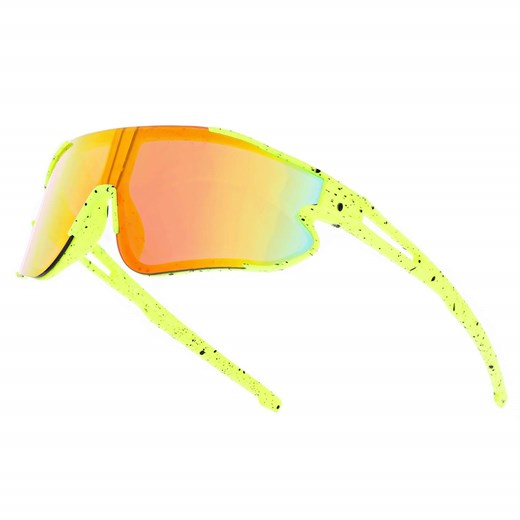 Dziecięce 8-13 lat sportowe okulary przeciwsłoneczne SVMK-20C żółte ze sklepu Stylion w kategorii Oprawki do okularów męskich - zdjęcie 185966609