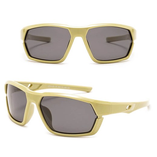 Dziecięce 6-10 lat gumowe okulary przeciwsłoneczne polaryzacyjne POL-JR-63C zielone ze sklepu Stylion w kategorii Okulary korekcyjne męskie - zdjęcie 185966626