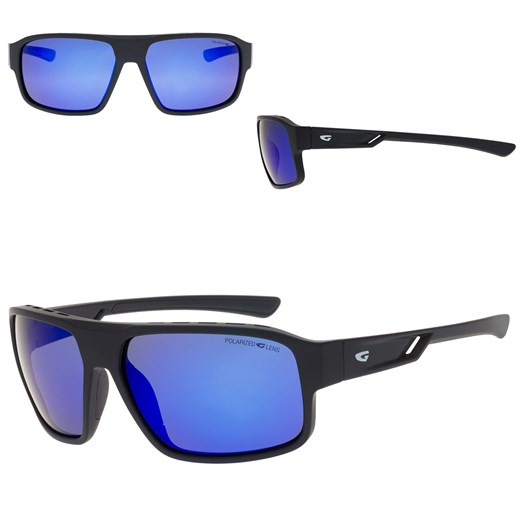 Okulary przeciwsłoneczne polaryzacyjne GOG E290-1P czarny/niebieski ze sklepu Stylion w kategorii Okulary korekcyjne męskie - zdjęcie 185966655
