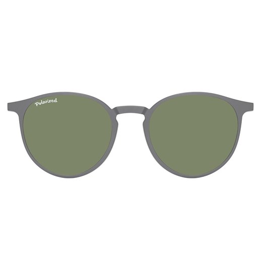 Nakładka przeciwsłoneczna polaryzacyjna na magnes do modeli TRC-195B szary/zielony ze sklepu Stylion w kategorii Oprawki do okularów męskich - zdjęcie 185966779