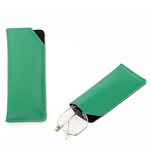 Pokrowiec na okulary w wersji wsuwanej ET-136B zielony ze sklepu Stylion w kategorii Etui - zdjęcie 185966935