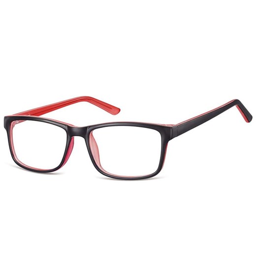 Okulary Zerówki klasyczne oprawki Sunoptic CP155C czarno-rozowe ze sklepu Stylion w kategorii Okulary korekcyjne męskie - zdjęcie 185967036