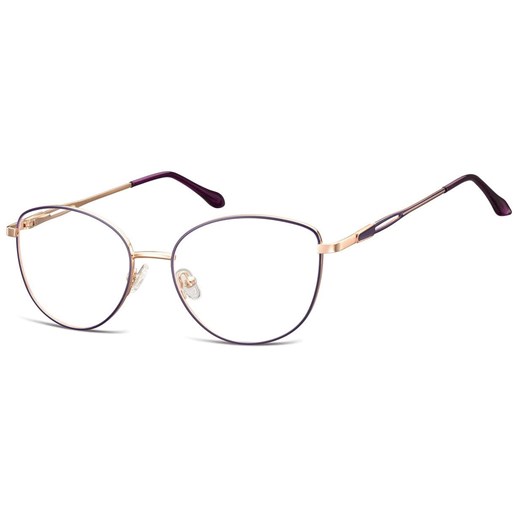 Damskie okulary zerówki oprawki korekcyjne kocie oczy Flex 888D złoto-fioletowe - id: 208 - marki Sunoptic - 185967209 Damskie okulary zerówki oprawki korekcyjne kocie oczy Flex 888D złoto-fioletowe ze sklepu Stylion w kategorii Oprawki do okularów damskie - zdjęcie 185967209
