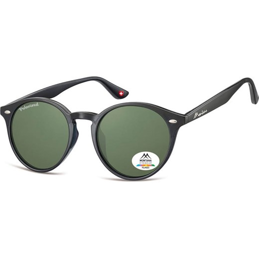 Okragle czarne okulary polaryzacyjne Montana MP20A ze sklepu Stylion w kategorii Okulary przeciwsłoneczne damskie - zdjęcie 185967267