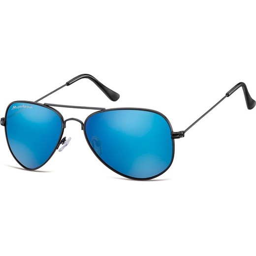 Czarno niebieskie Pilotki okulary lustrzane aviator MS94F ze sklepu Stylion w kategorii Okulary przeciwsłoneczne damskie - zdjęcie 185967395