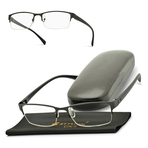 Plusy +1.00 Okulary korekcyjne żyłkowe prostokątne do czytania ST329 ze sklepu Stylion w kategorii Okulary korekcyjne damskie - zdjęcie 185967458