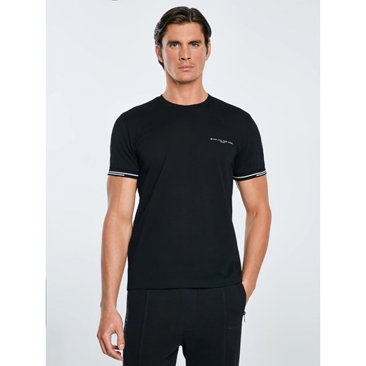 Koszulka męska bawełniana z logo BIG STAR czarna Wlader 906 ze sklepu Big Star w kategorii T-shirty męskie - zdjęcie 185967888