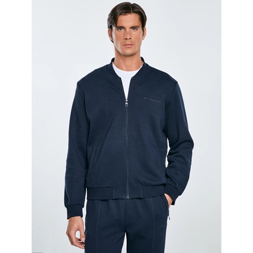 Bluza męska bomber granatowa Wladorb 403 ze sklepu Big Star w kategorii Bluzy męskie - zdjęcie 185968088