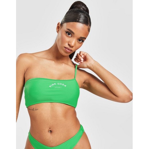 PINK SODA STRÓJ KĄPIELOWY MIAMI BIKINI TOP GRN ze sklepu JD Sports  w kategorii Stroje kąpielowe - zdjęcie 185975605