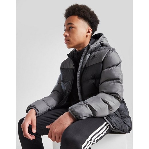 ADIDAS KURTKA ZIMOWA C/B PADDED JKT GRY/BLK B ze sklepu JD Sports  w kategorii Kurtki chłopięce - zdjęcie 185975629