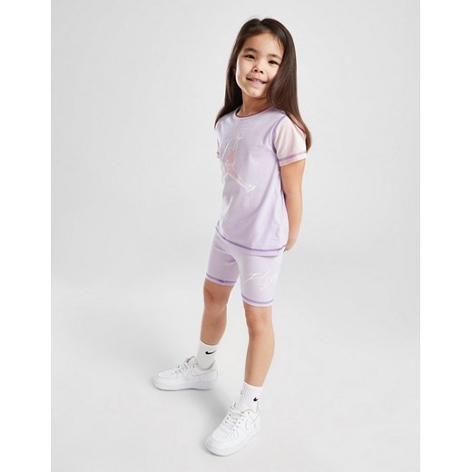 JORDAN KOMPLET (G)CBLK T/SHT ST LIL/PNK G ze sklepu JD Sports  w kategorii Komplety dziewczęce - zdjęcie 185976155