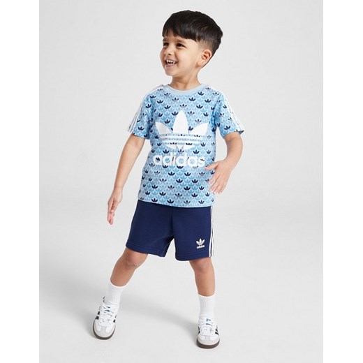 ADIDAS KOMPLET MONO AOP TEE BLU B ze sklepu JD Sports  w kategorii Komplety chłopięce - zdjęcie 185977049