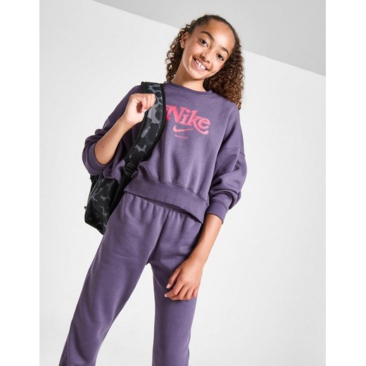 NIKE BLUZA G NSW TREND FLC CRP CREW GIRL ze sklepu JD Sports  w kategorii Bluzy dziewczęce - zdjęcie 185977668